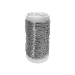 Bobina di filo gr 100 argento mm 0.30