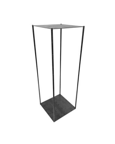 Alzate, Colonne e Strutture | ALZATA IN FERRO GREZZO CON BASE SMONTABILE - 25X25 CM X H.70 CM | 