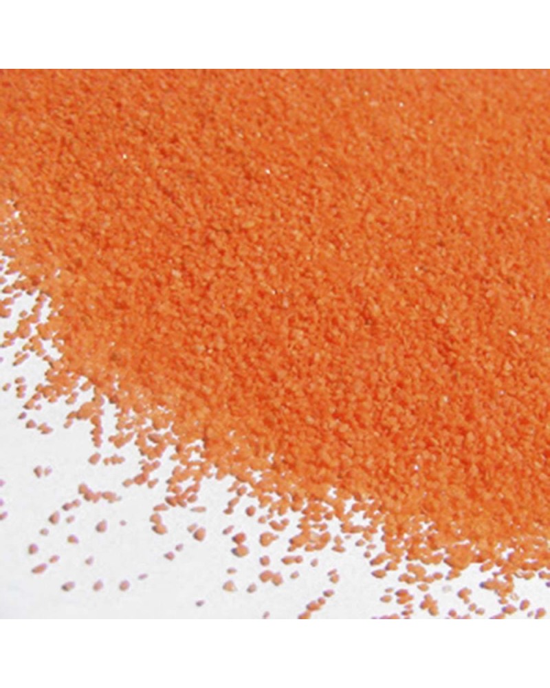 SABBIA DECORATIVA IN BUSTA - CF 2 KG - D.0.4/0.7 MM - ARANCIO