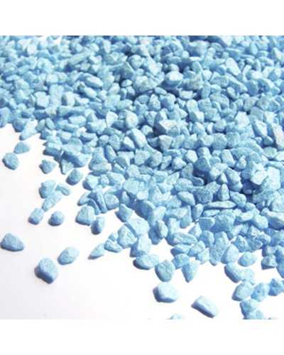 Graniglia decorativa azzurra in busta da 2 kg – grana 3/6 mm, ideale per vasi e decorazioni floreali
