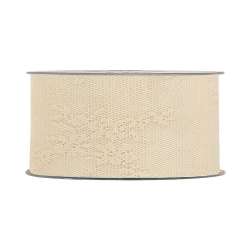 Nastro albertine mm 40 x 15 mt cream