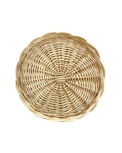 vassoio in vimini Ø25 cm naturale