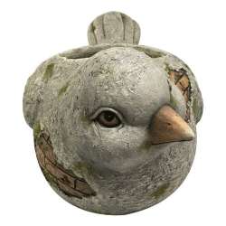 Coprivaso uccellino in magnesium cm 26x41 h 23 grey