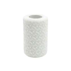 Tulle pois 12.5x 25mt bianco
