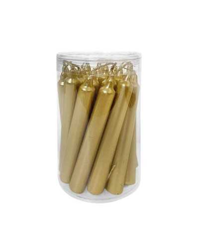Box 20 mini candele dorate