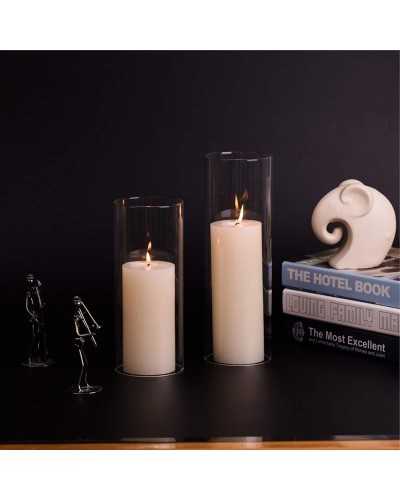 Vetro trasparente spesso per decorazioni eleganti e sicure con candele