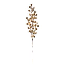 Cf 2 pz ramo bacche h 50 gold