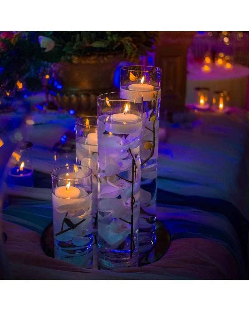 Vaso Cilindro in Vetro Trasparente Ø8xH20 cm – Elegante e Versatile