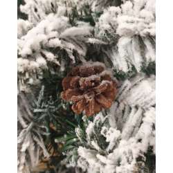 FESTONE NEVICATO CON PIGNE- D.30 CM X H.2.70 CM in Speciale Natale