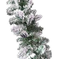 FESTONE NEVICATO CON PIGNE- D.30 CM X H.2.70 CM in Speciale Natale