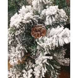 FESTONE NEVICATO CON PIGNE- D.30 CM X H.2.70 CM in Speciale Natale