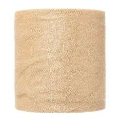 Tulle natalizio 12.5x100 gold glitterato