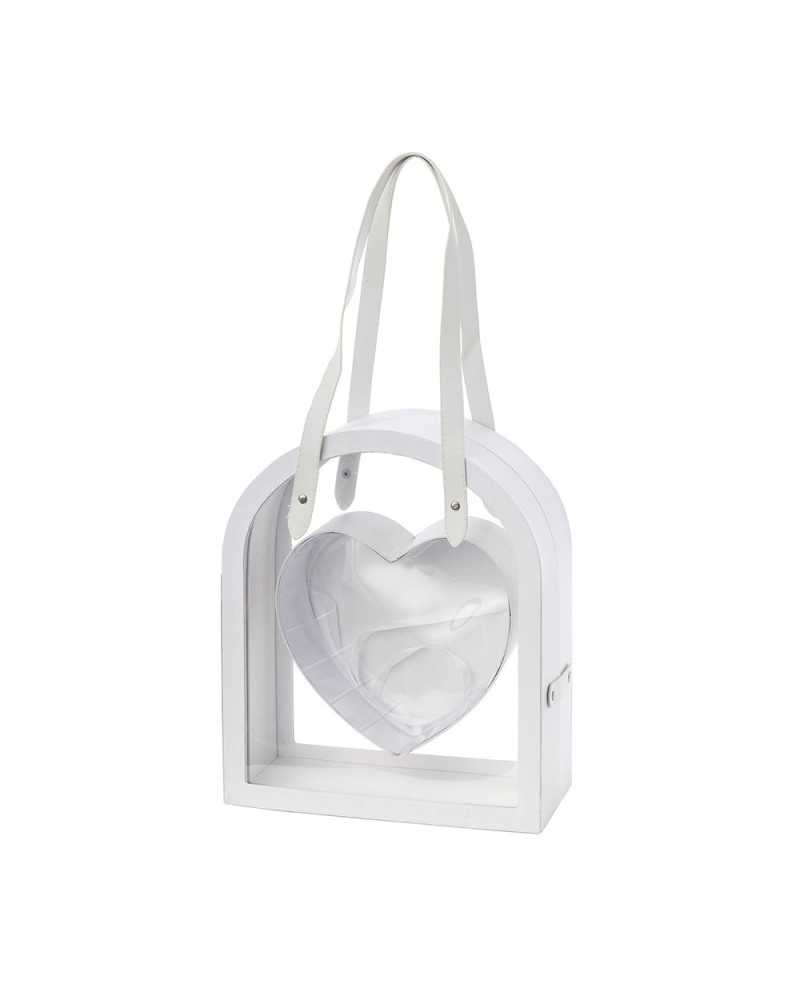 Festa della Mamma | BORSA REGALO CON CUORE BIANCA | 8018318943225