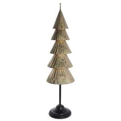 Albero in ln metallo cm 23 h 90 oro
