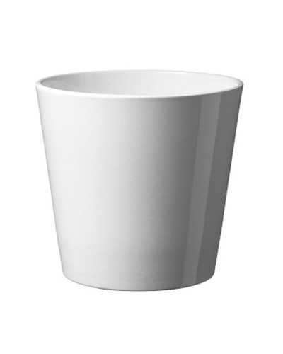 Coprivaso bianco Dallas 28x27 cm in ceramica per piante grandi