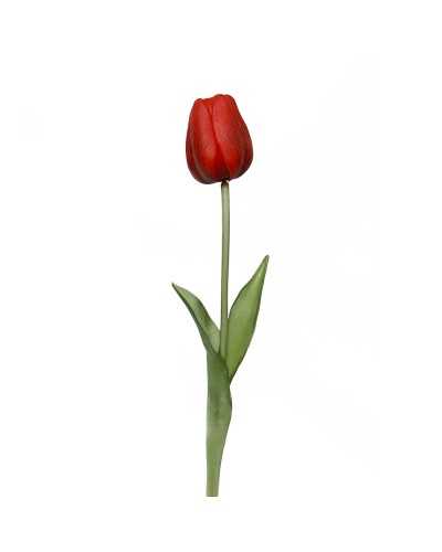 Ramo Tulipano Rosso Real Touch H.47 cm
