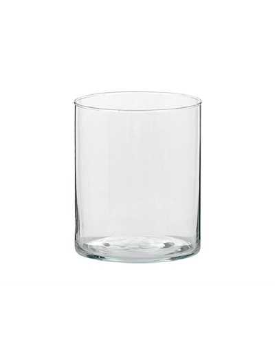 Vaso Cilindro in Vetro Trasparente – Ø 10 cm, h 10 cm