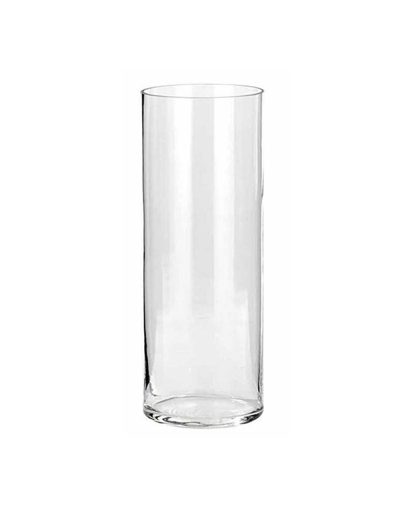 Vetro Basic | Vaso Cilindro in Vetro Trasparente Ø8xH20 cm – Elegante e Versatile | 8056518191138