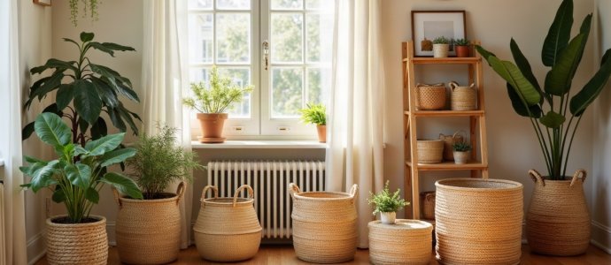 Cesti in vimini e fibre naturali | Ordine e stile boho